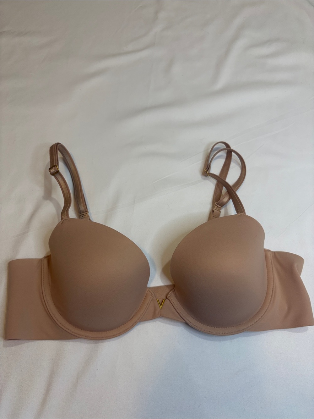 36B Victoria’s Secret Love Cloud Smooth Lightly Lined Plunge Demi Bra Praline VS